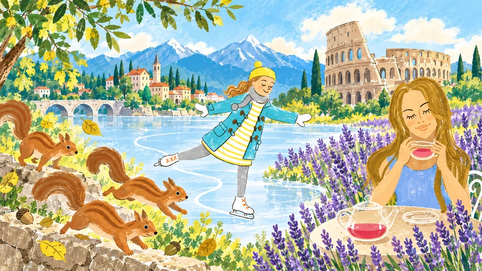ヨーロッパ 1に登場する国のイラスト
